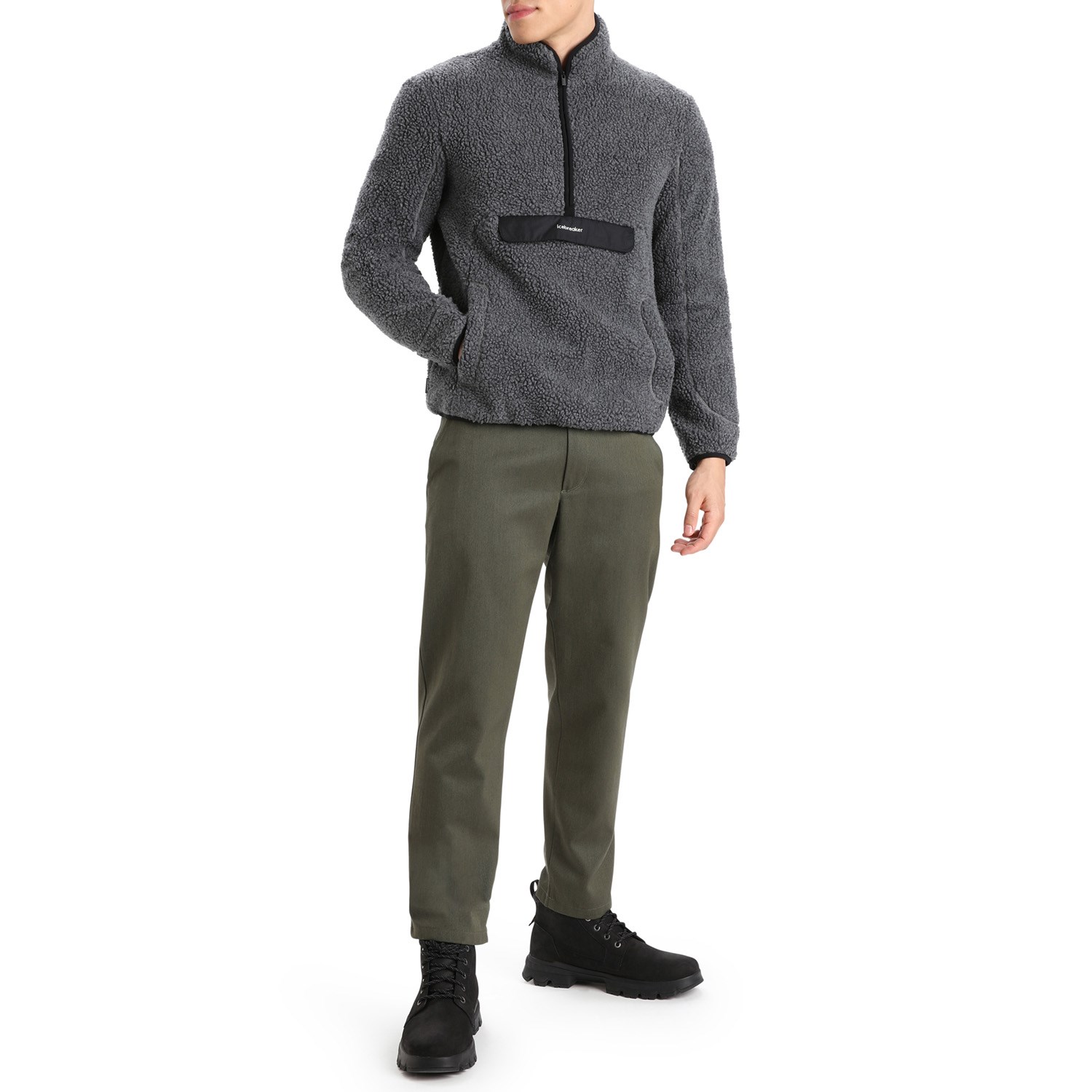 Men's RealFleece™ Merino High Pile Long Sleeve Half Zip Jacket