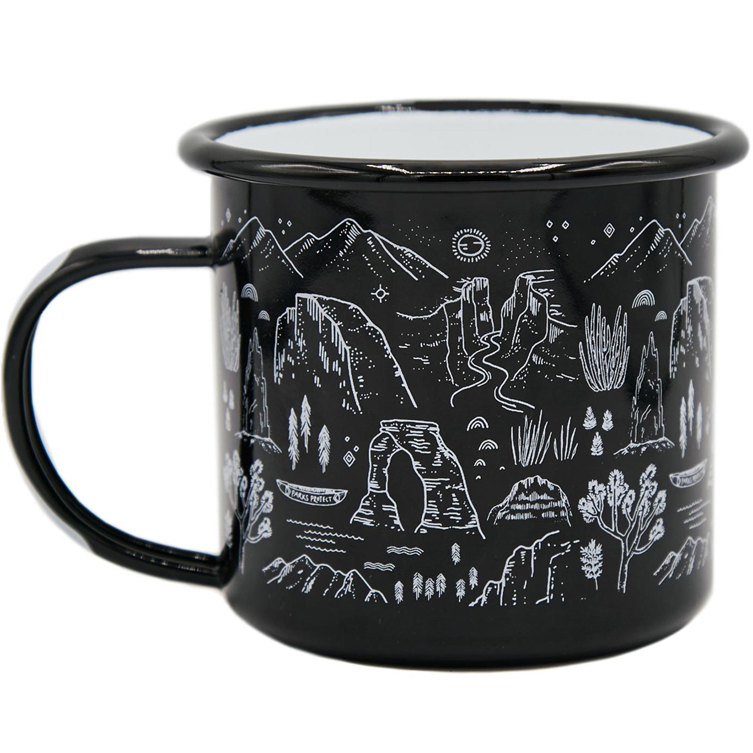 Jetshark Outdoor Back to Ancients Creative Enamel Camping Mug