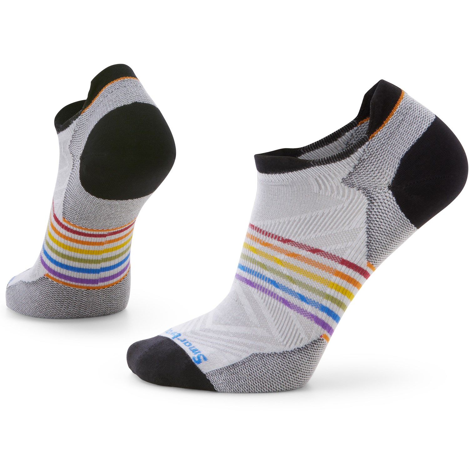 Women's Smartwool Run Zero Cushion Stripe Low Ankle Socks - View #3