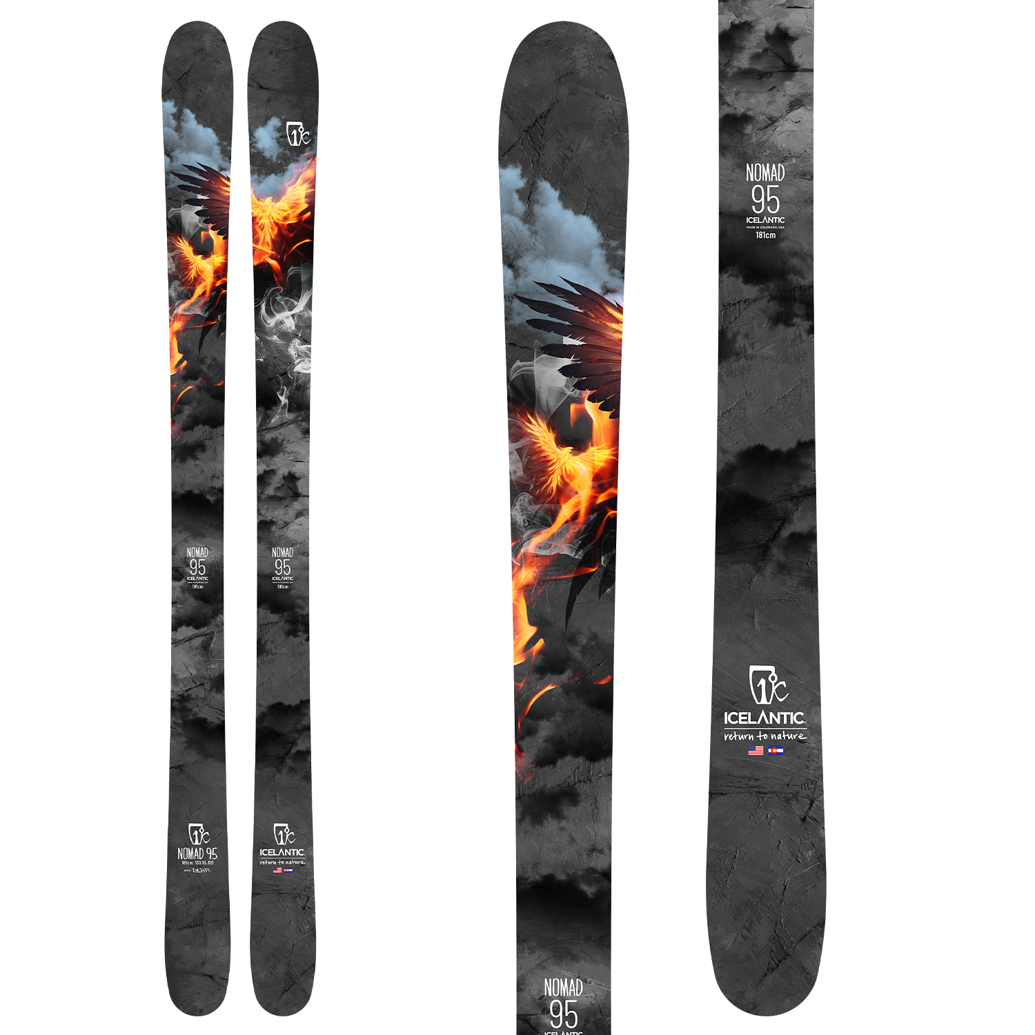 ICELANTIC NOMAD 95 171cm チロリア ATTACK 11 Icelantic Nomad 95 Men's Skis - Powder7
