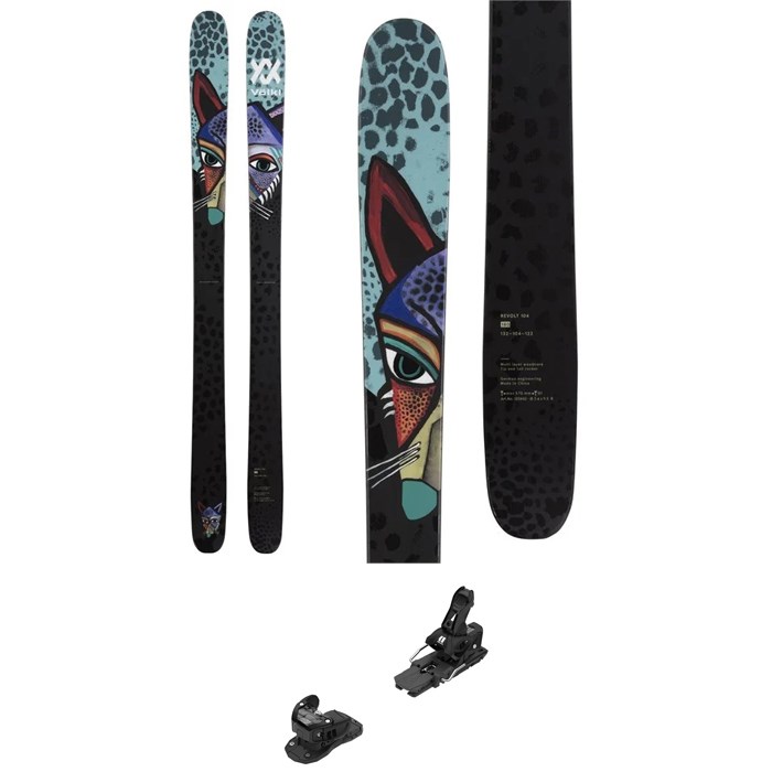 V lkl Revolt 104 Skis Armada Warden 13 Demo Bindings 2022 Used