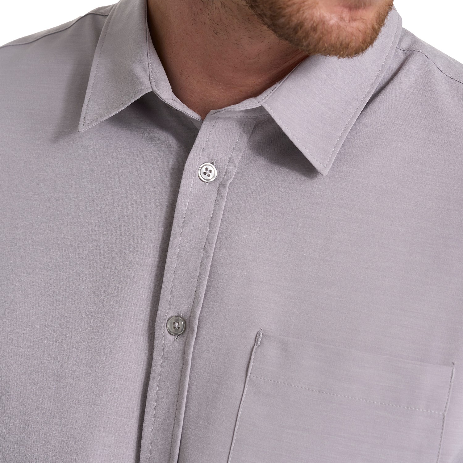 Short-Sleeve Bridge Button Down, Men's Wheat Shirt