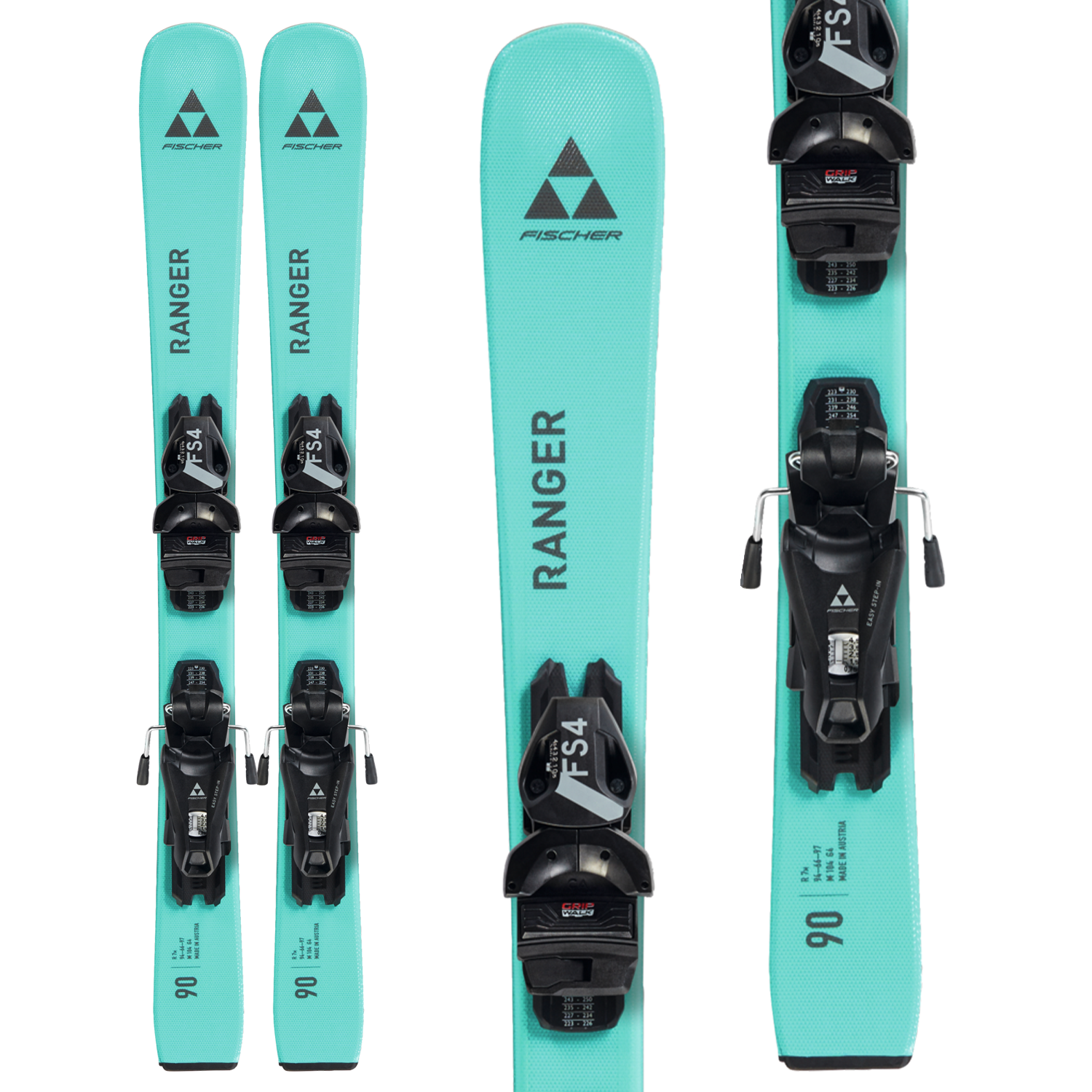 スキー Fischer Ranger Team + FJ7 GW 2023 141cm Fischer Ranger Team Ski System with FJ 7 GW Bindings (Kids