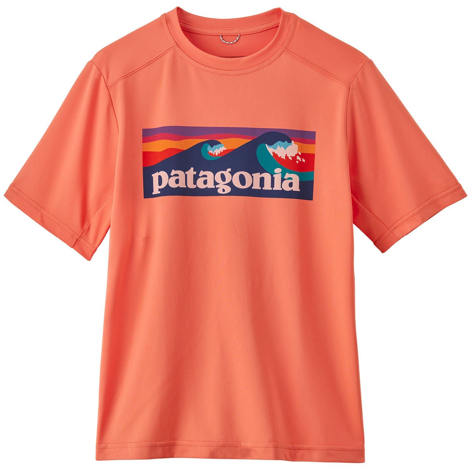 Patagonia Little Kids Capilene Silk-Weight T-Shirt - Lago Blue / Fitz Roy  Rays