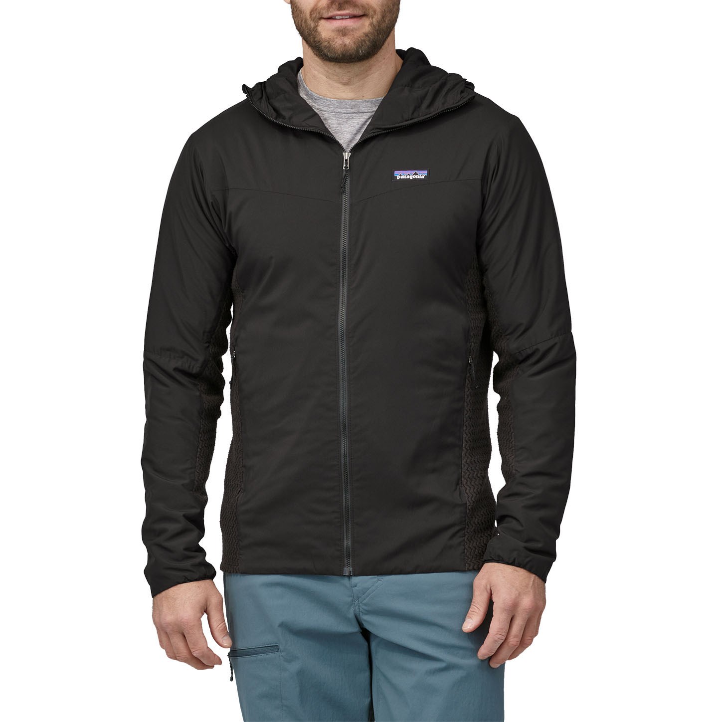 Nano air light outlet hybrid hoody