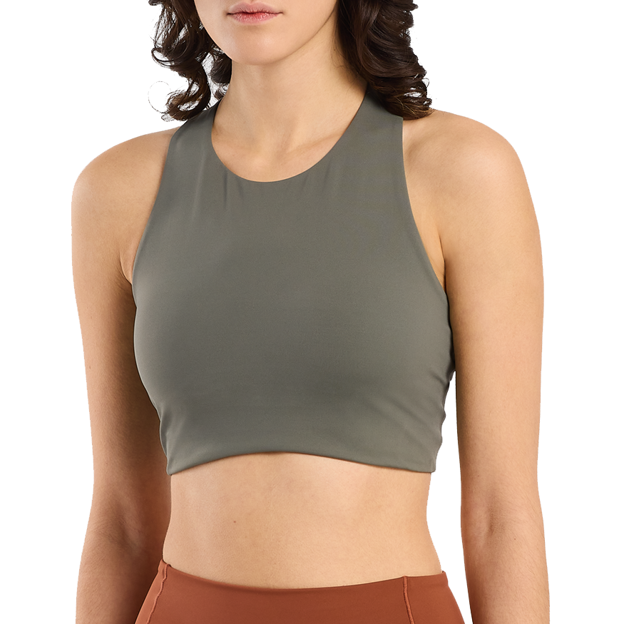 District Vision Long Line Sports Bra in Green