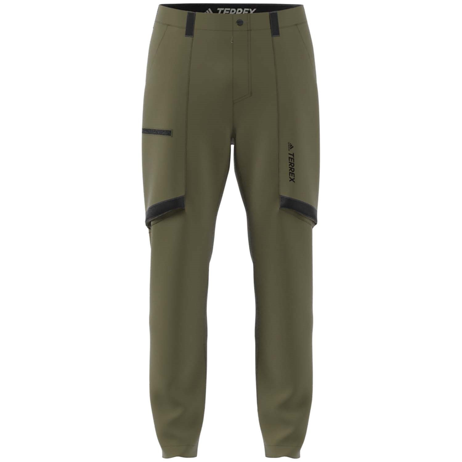 adidas Terrex Utilitas Hiking Zip-Off Pants - Brown