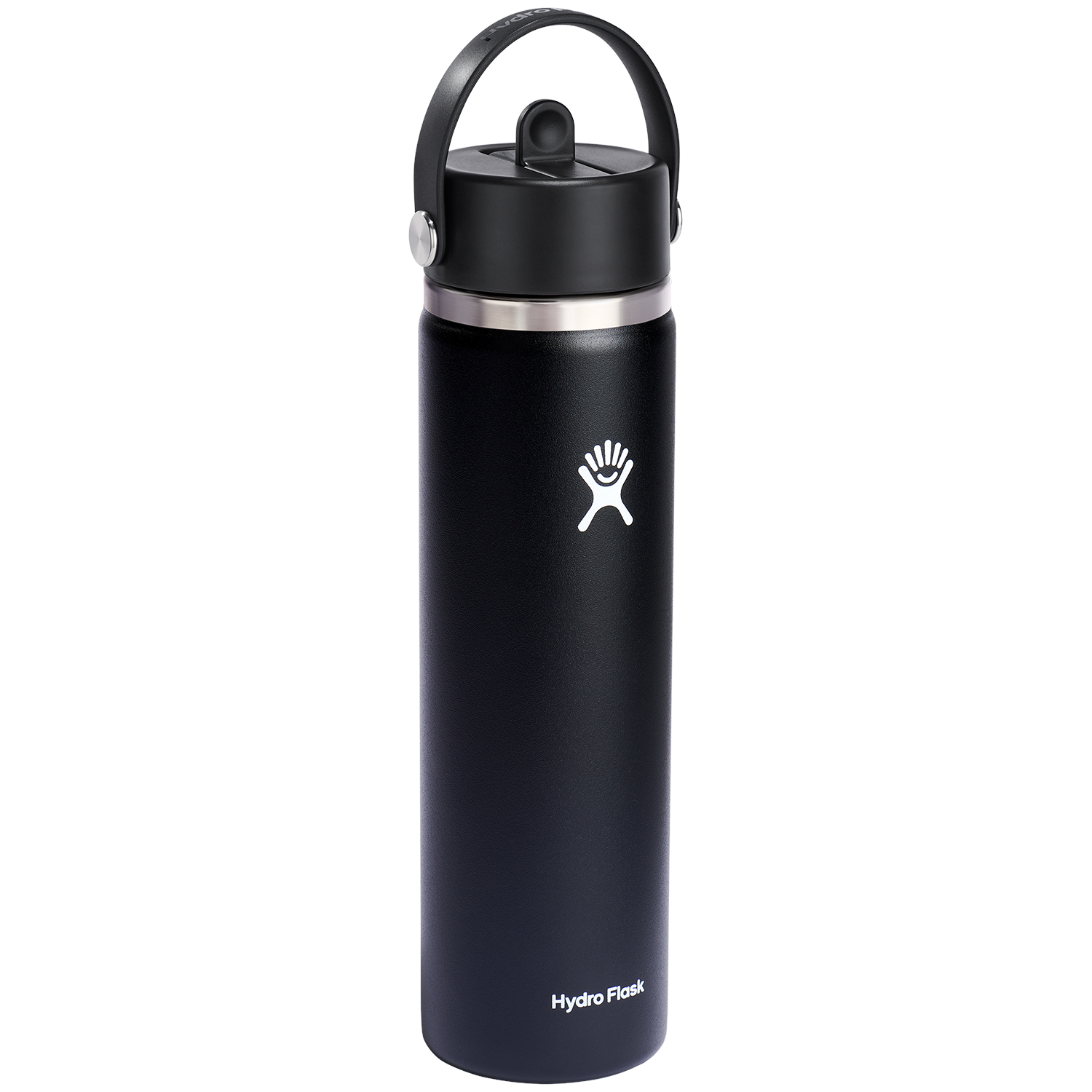Hydro Flask 24 oz. Wide Mouth Bottle with Flex Straw Cap, Black