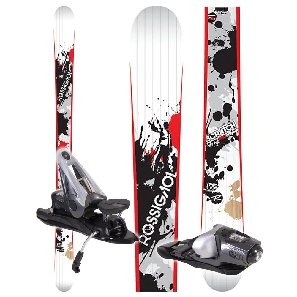 SPECIAL SKI ALPIN Rossignol SCRATCH PRO JR 14/15 - Skis freestyle Junior +  Fixations NX JR 10 B73 black icon - Private Sport Shop