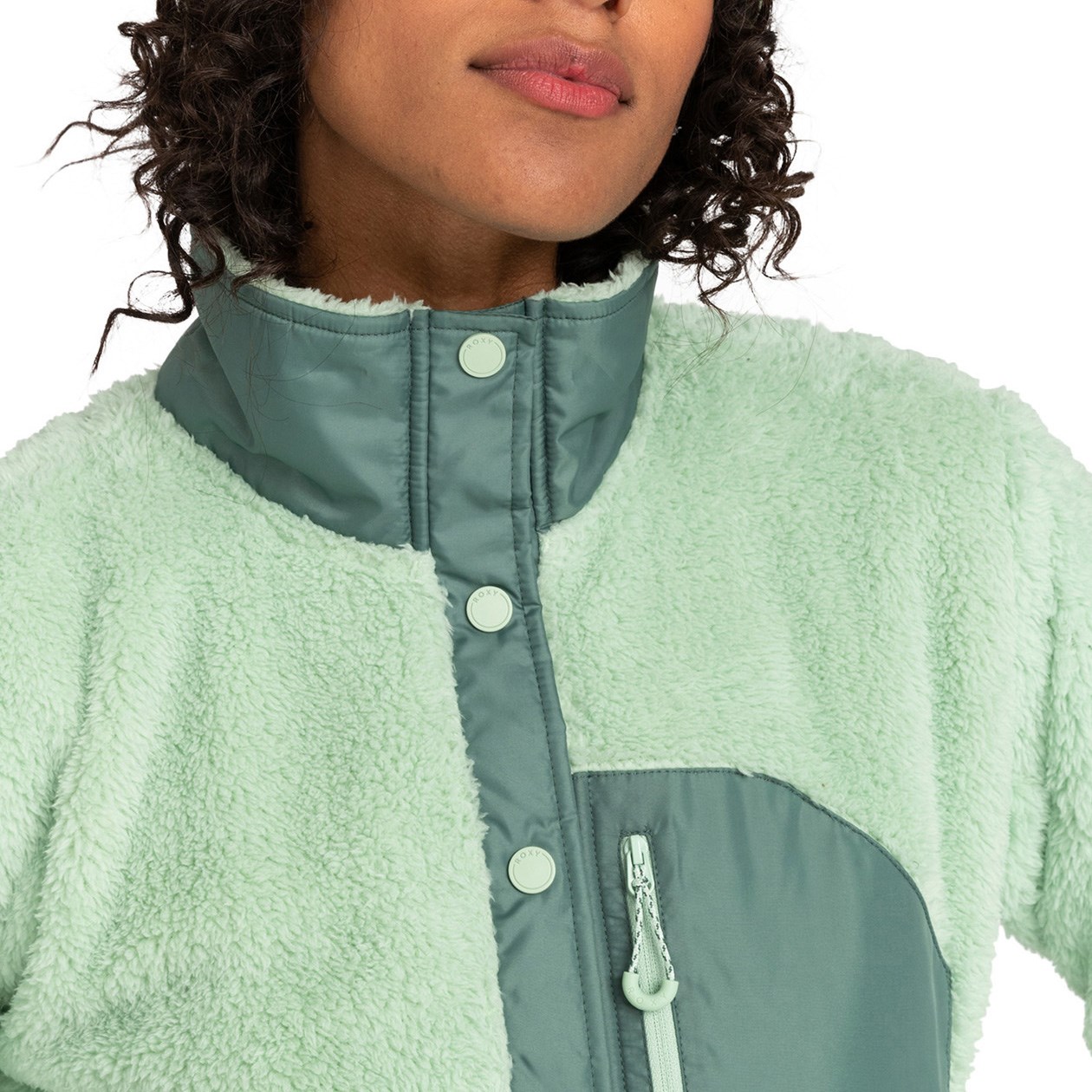 Roxy Alabama Full Zip Egret Womens Fleece Jacket Jumper