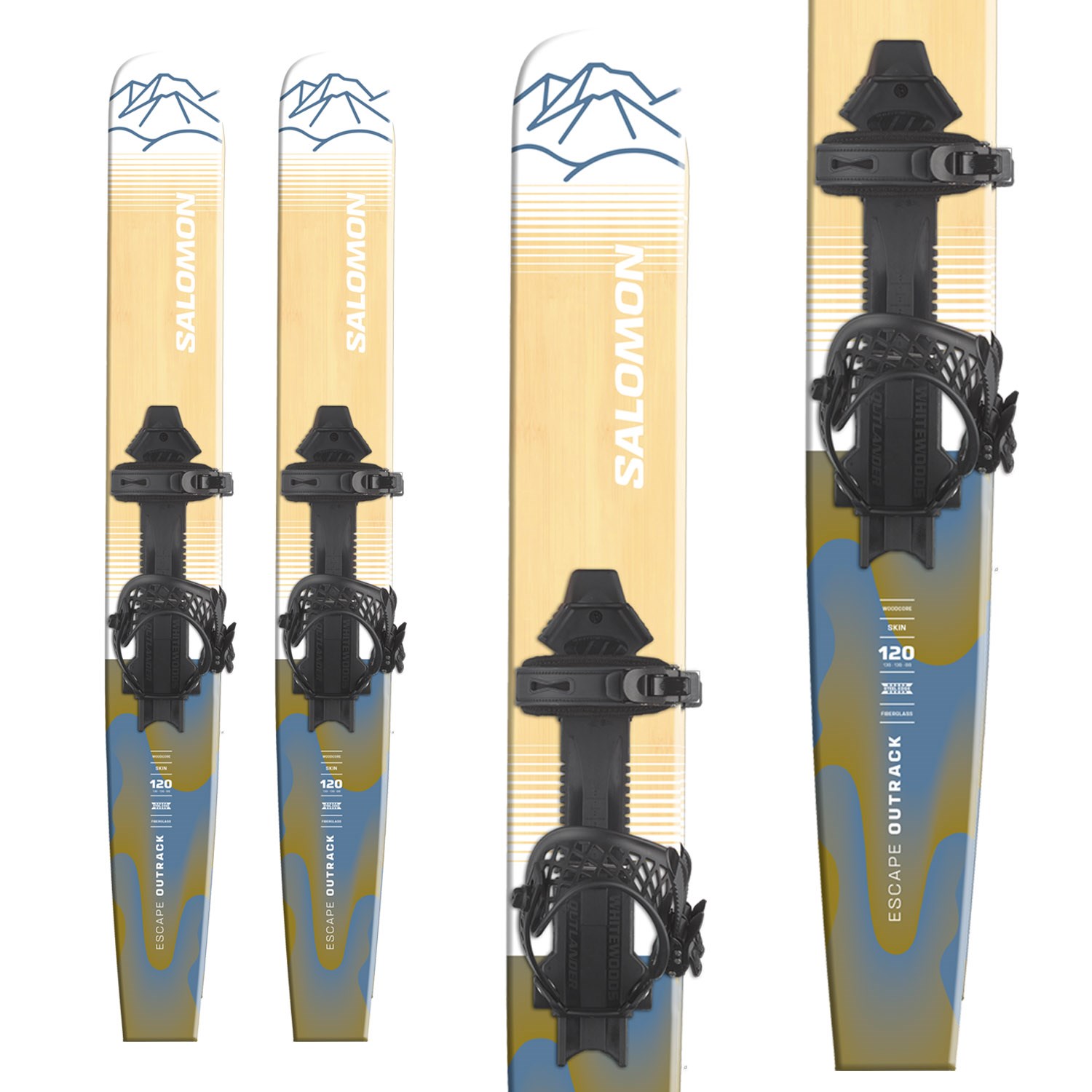 komprimeret hjemmelevering Løsne Salomon Escape Outrack Cross Country Skis + Outlander Ski Bindings 2024 |  evo