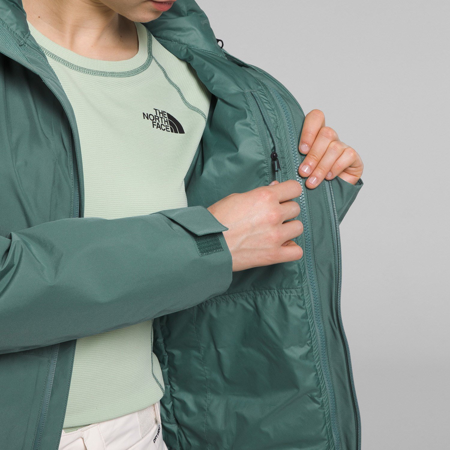 North face shop thermoball botanical green