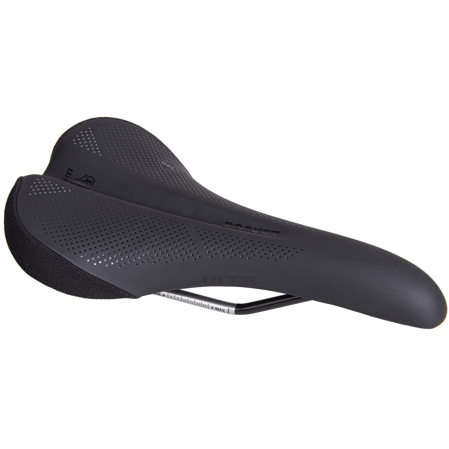 (取寄) WTB ロケット クロモリ サドル WTB Rocket Cromoly Saddle Black/Black WTB Rocket Saddle - Chromoly | evo