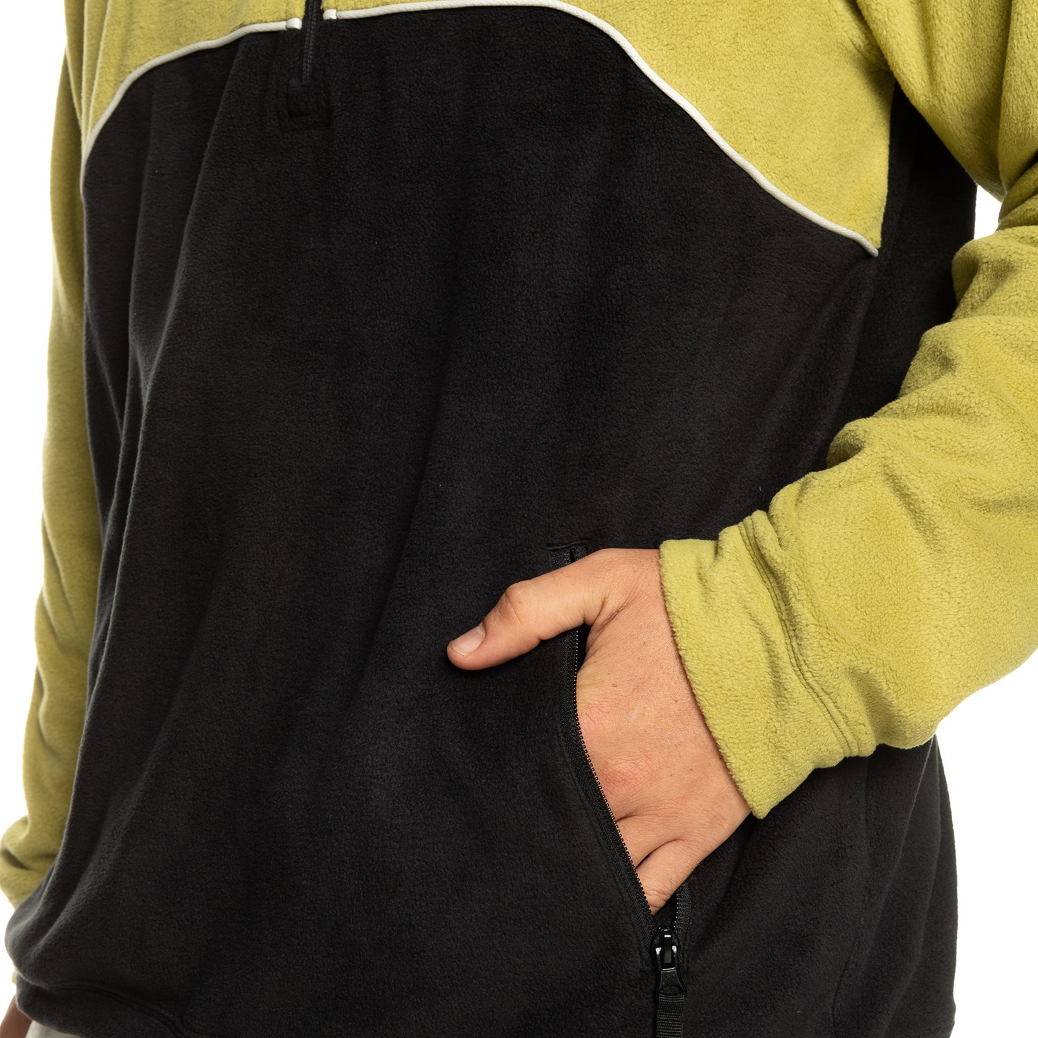 QUIKSILVER　POWDER CHASER HALF ZIP Quiksilver Mens Powder Chaser Half Zip- Black (KVJ0