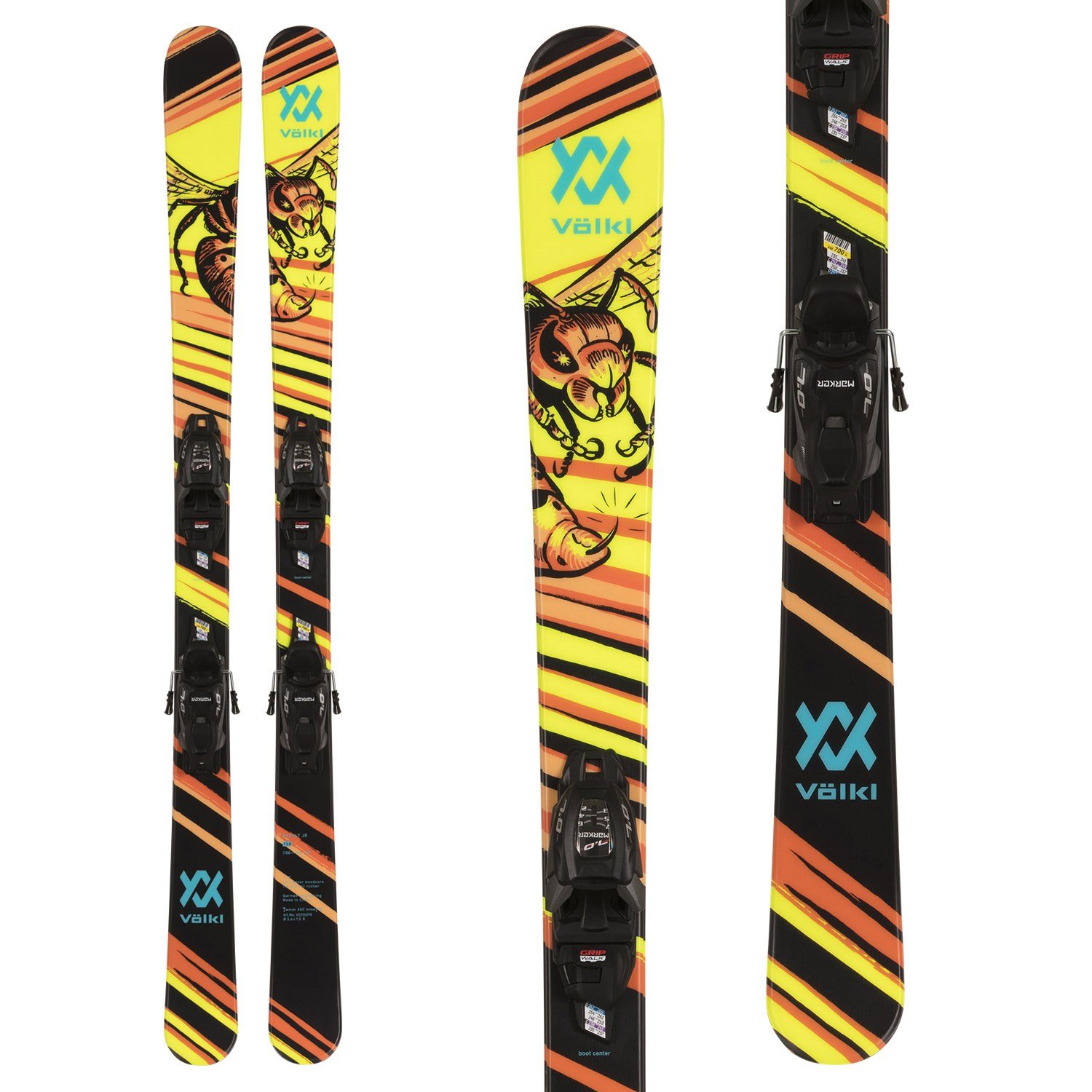 Völkl Revolt Jr Wasp Skis + vMotion 4.5 GW Bindings - Kids' 2024