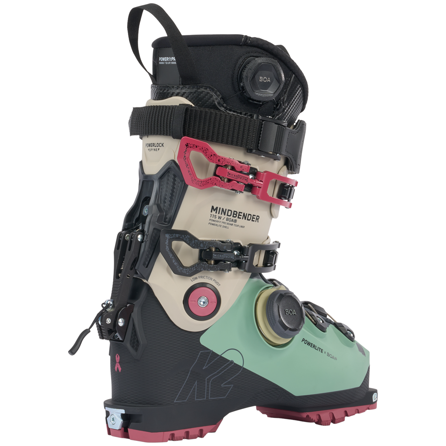 K2 Mindbender 115 LV violet bottes ski alpin femme - Echo sports
