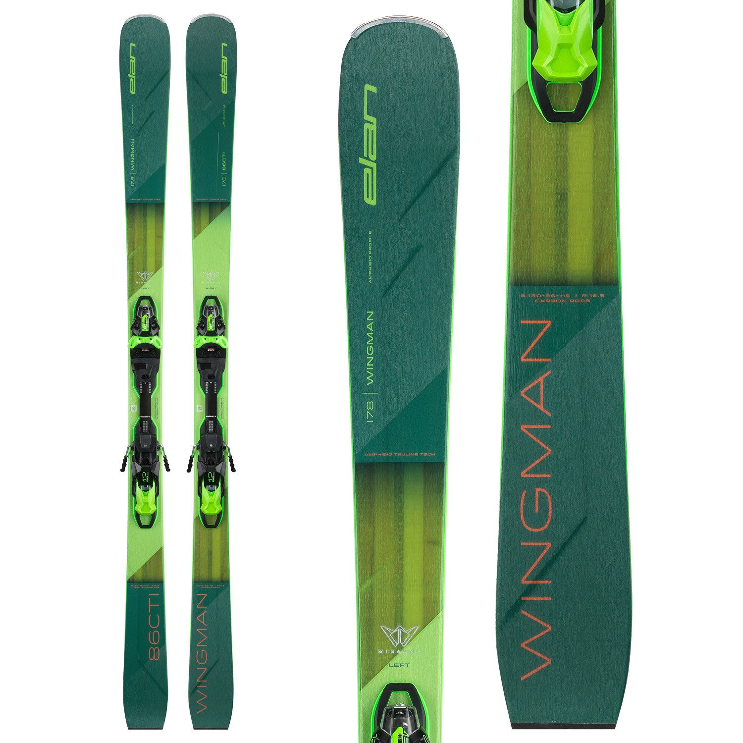 【全品送料無料】 Elan Wingman 86 CTi Skis + FX EMX 12.0 GW Bindings 2025 | evo Skiing