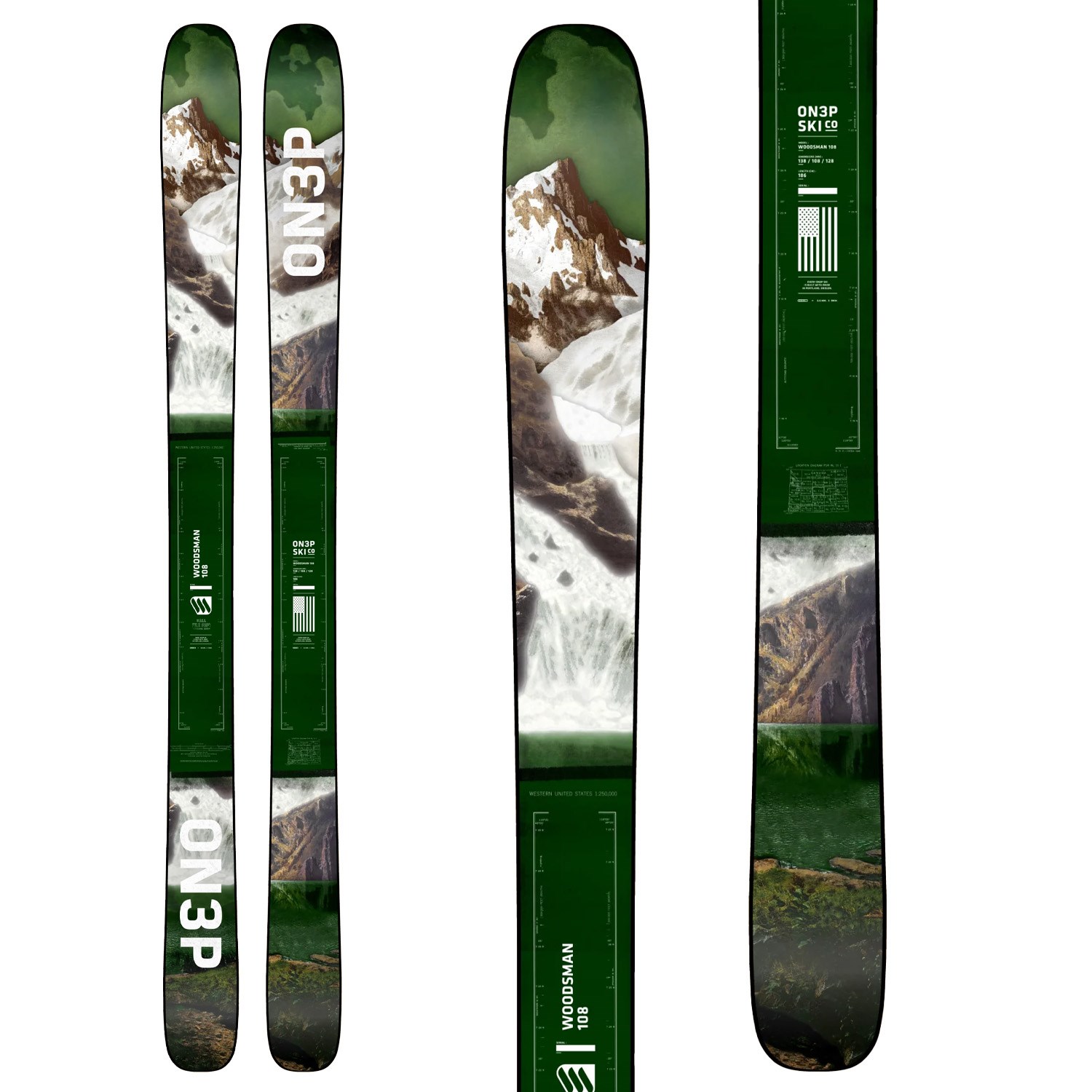 ON3P Woodsman 108 Skis 2024 | evo