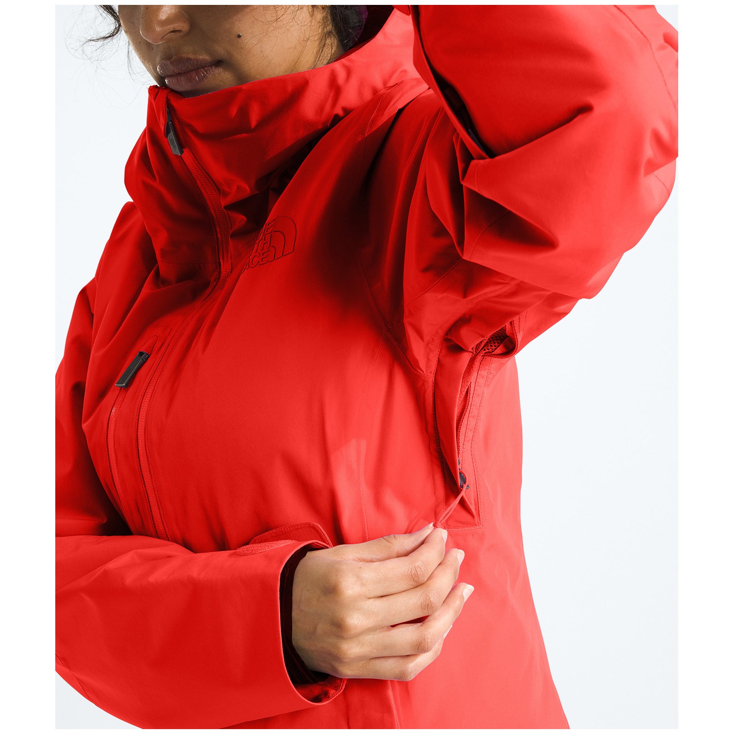 North face descendit jacket red hotsell