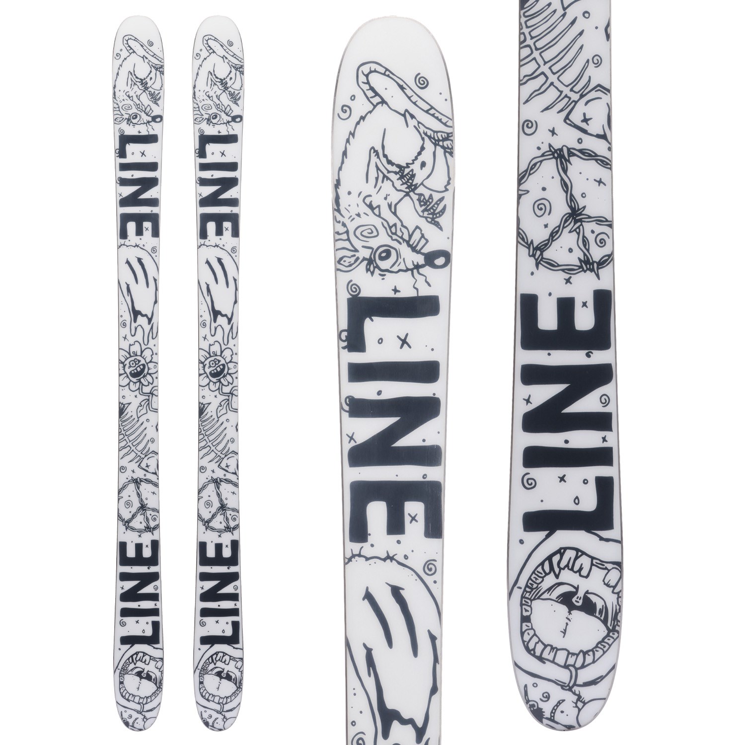 LINE スキー板 RUCKUS 155cm Line Ruckus Youth Skis with QuikClik Bindings 2025 - Ski Shack