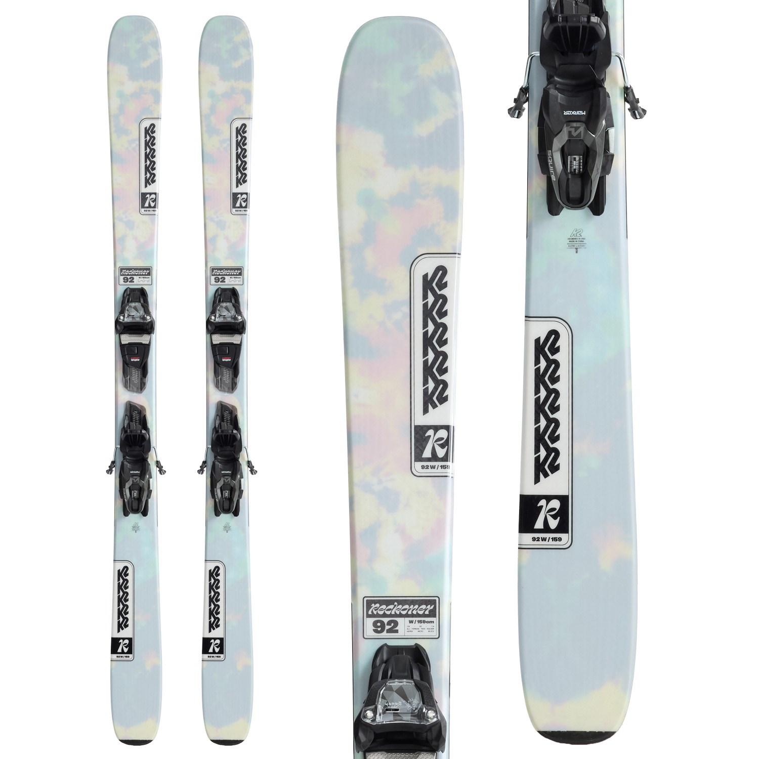 2025モデル K2 Reckoner 92 159cm 2025 K2 Reckoner 92 Skis — All-Mountain Performance & Twin
