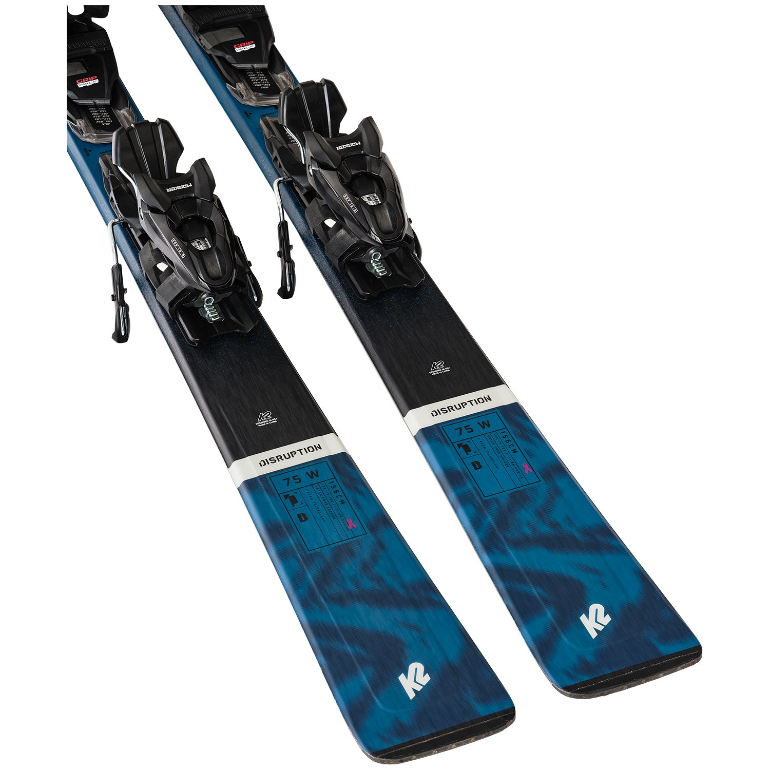 K2 Disruption 75 W Skis + Erp 10 Quikclik Free Bindings