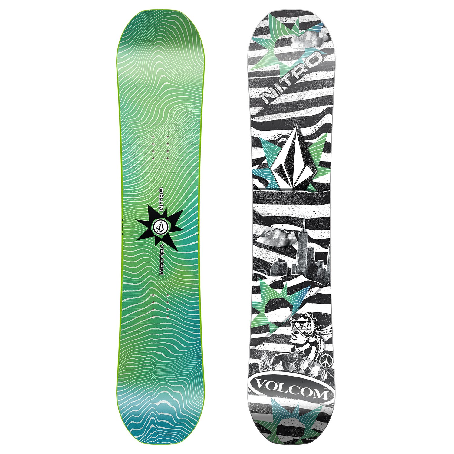 【新品未使用】VOLCOM x NITRO スノーボード 154cm スノボ nitro-ripper-x-volcom-