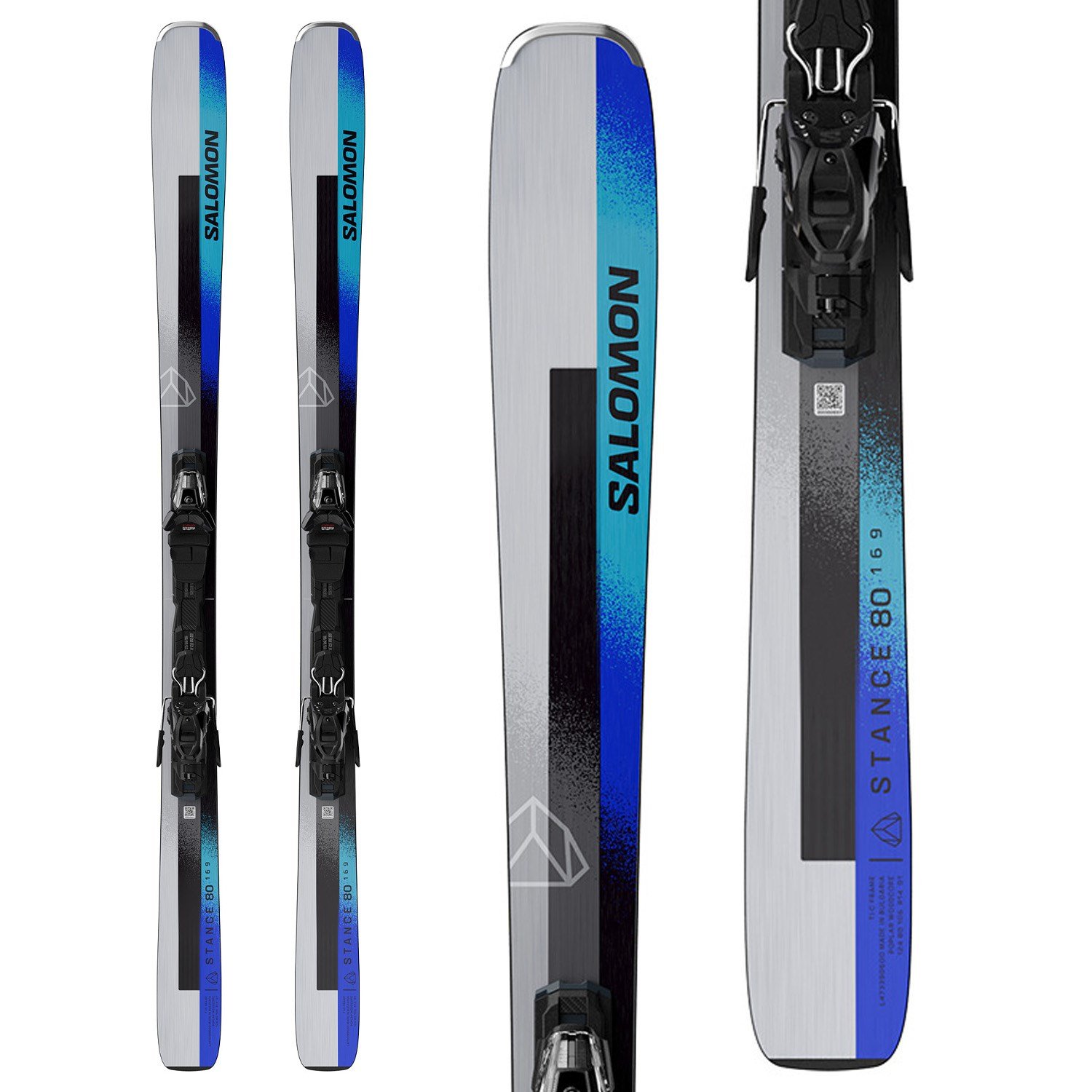 Salomon Stance 80 Skis M11 GW Bindings 2025 evo