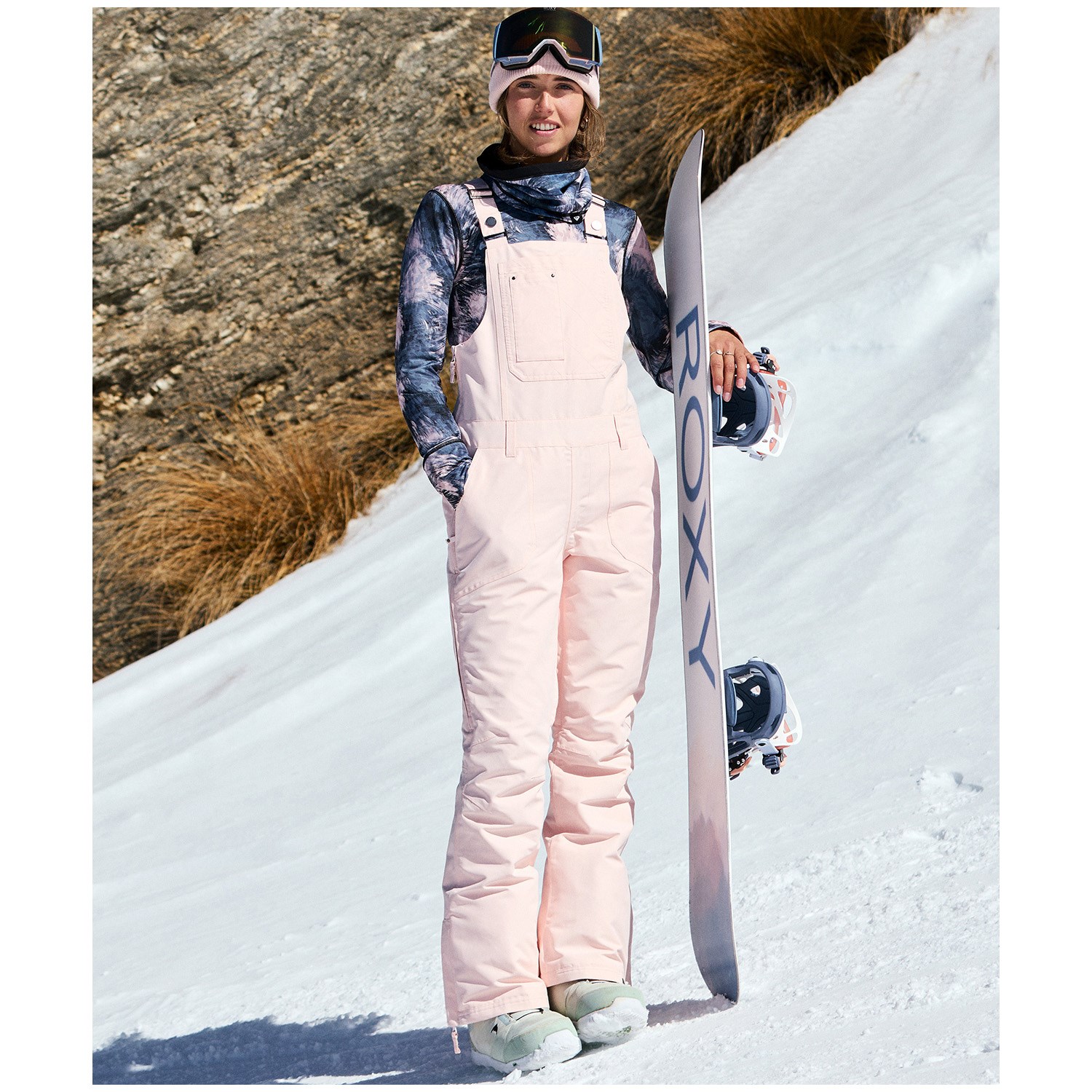 ロキシー　ライドアウトビブパンツ ROXY/ロキシー レディース スノーウェア ビブパンツ RIDEOUT BIB