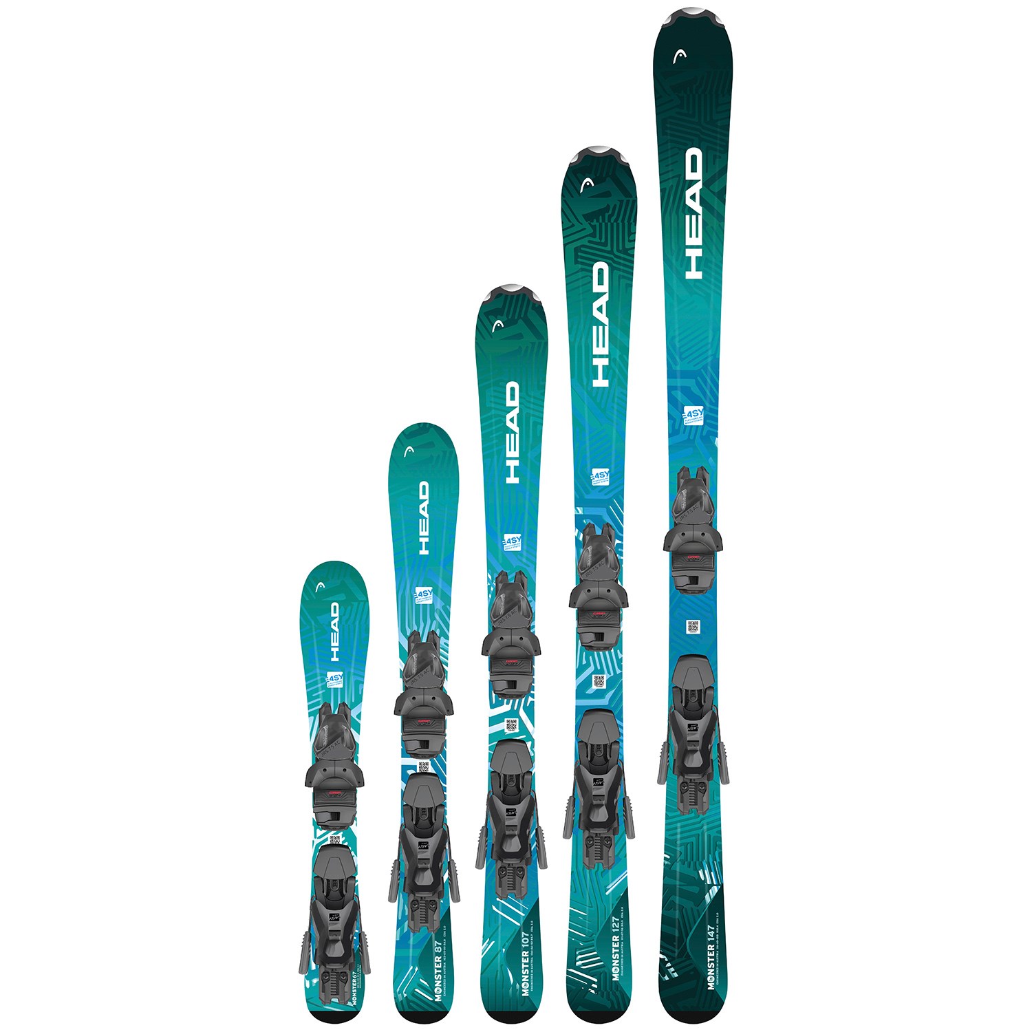 Head Monster Easy Ski + JRS 4.5 GW Bindings - Kids' 2025 | evo