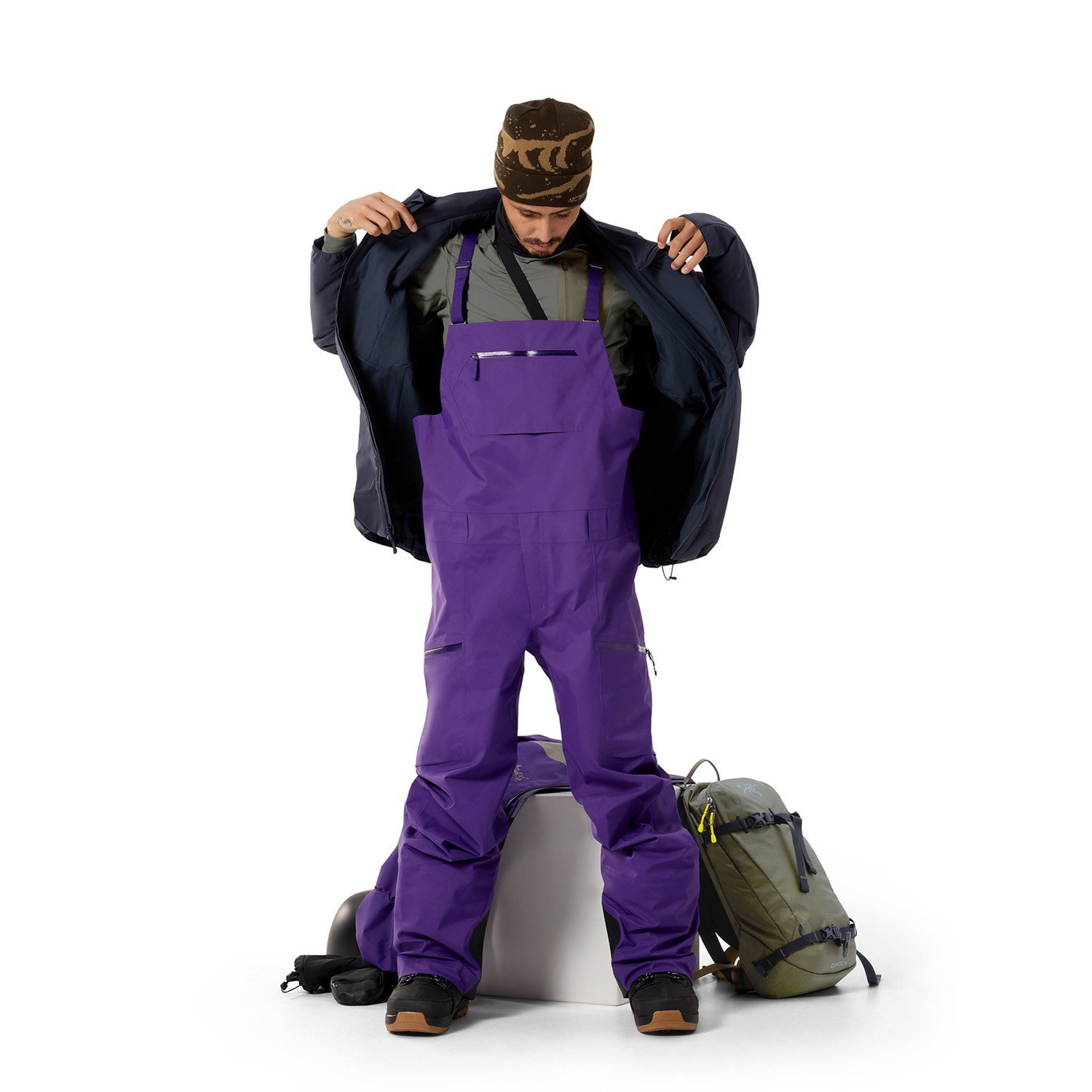 ARC'TERYX Sabre Bib Men's ブラック S-Short Arc'teryx Sabre Bib