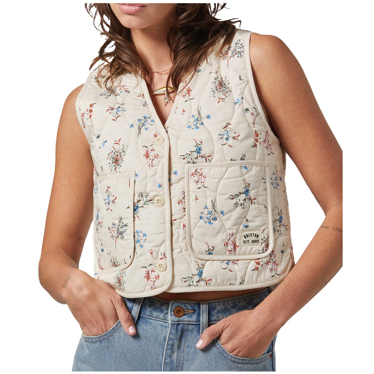 Brixton Field Floral Quilted Vest - Women's | evo