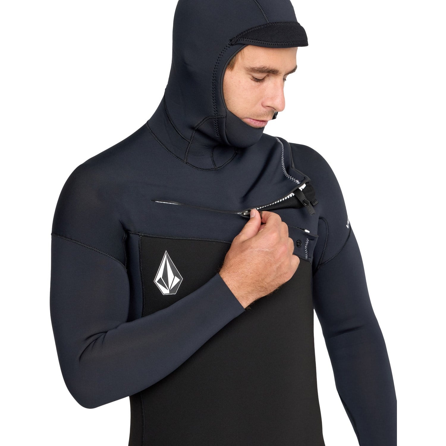 Volcom 5/4/3 Modulator Chest Zip Hooded Wetsuit | evo