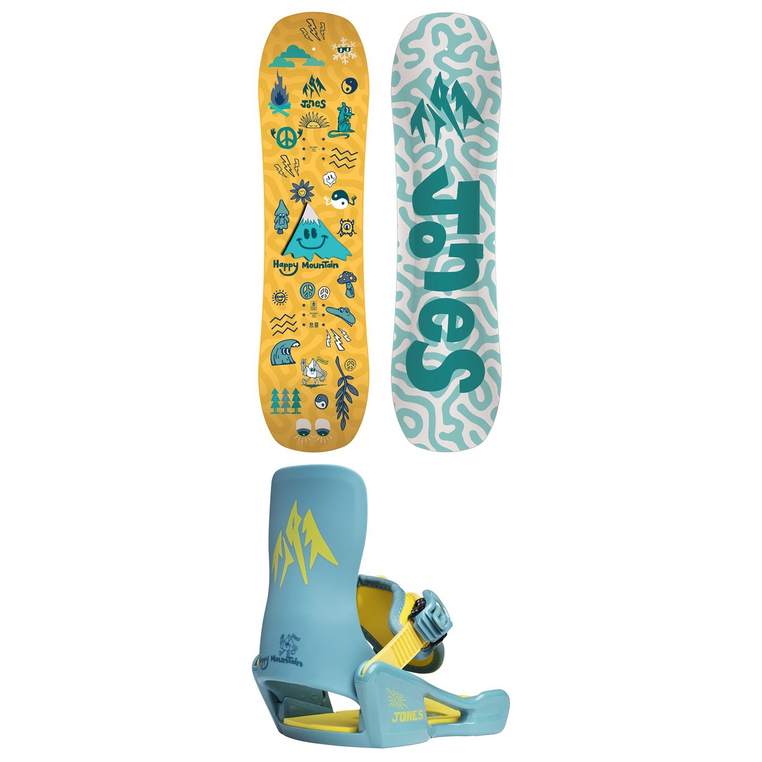 Jones Happy Mountain Snowboard Package - Kids' 2026 | evo