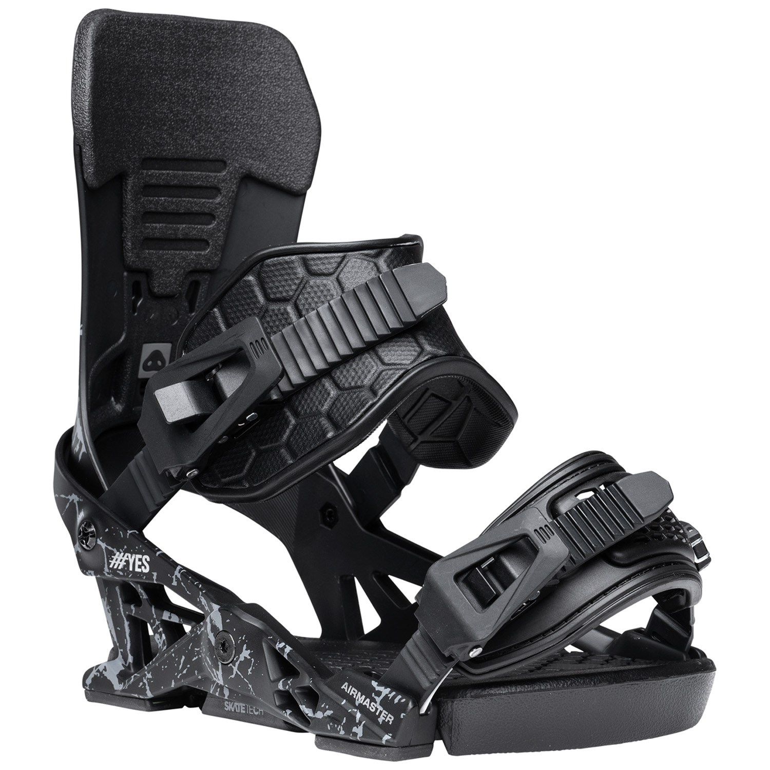 YES AIR MASTER ビンディング 20 Canted ブラック Yes. Airmaster Snowboard Bindings 2026 | evo