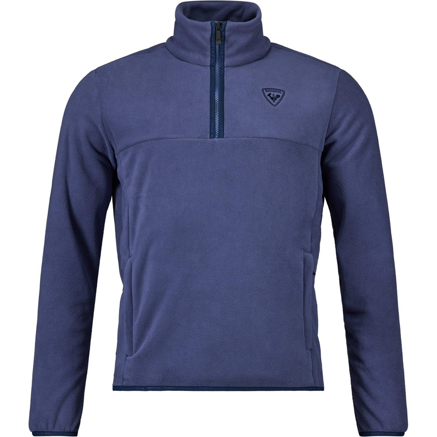 Polaire Mi-zippé Rossignol Strawpile - Taille XL - Couleur Glacier - Vêtement Technique Chaud Pour Ski, Randonnée, Outdoor