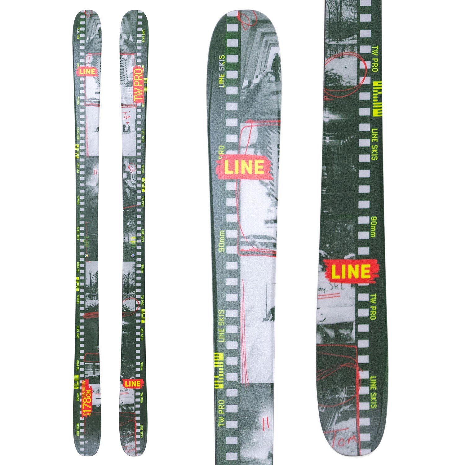 スキー LINE TOM WALLISCH SHORTY 139cm 2023 Line Tom Wallisch Shorty 139cm Skis - Powder7