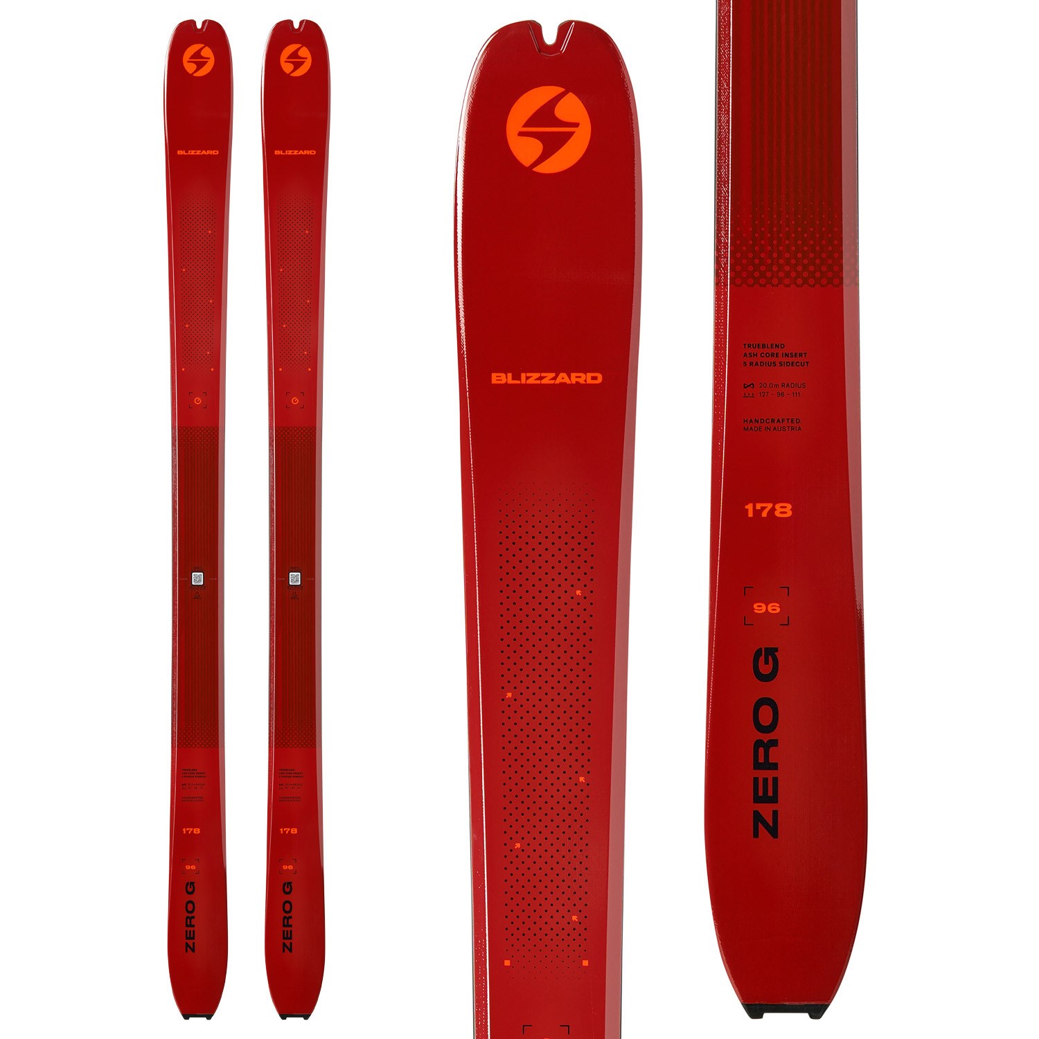 F2 スノーボード 赤 Blizzard Zero G 96 Skis 2026 | evo