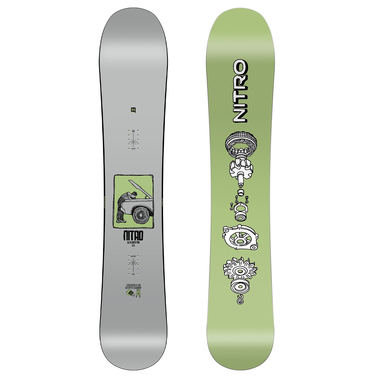 NITRO SNOWBOARDS × VOLCOM 155cm スノーボード The 2025 Nitro Alternator X Volcom Snowboard - The Stony All