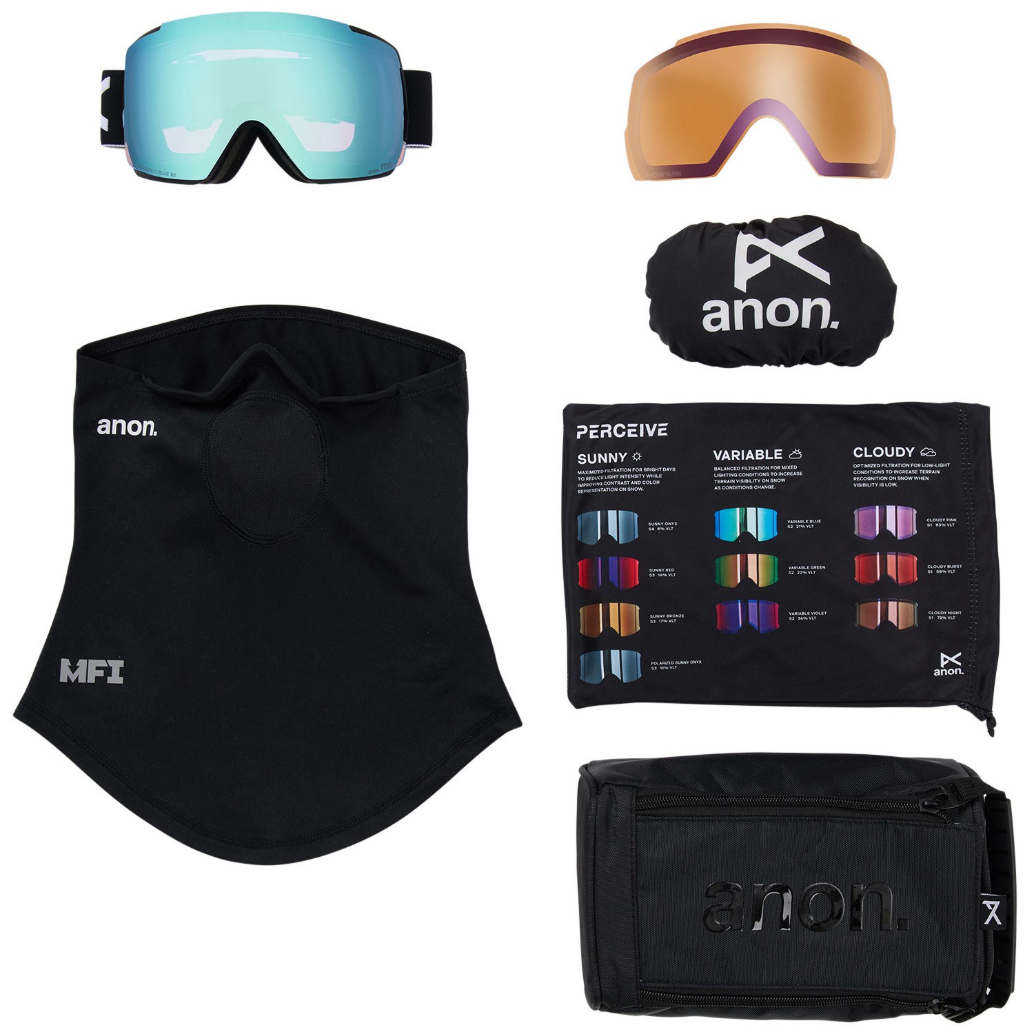 Anon M5 MFI Low Bridge Fit Goggles | evo