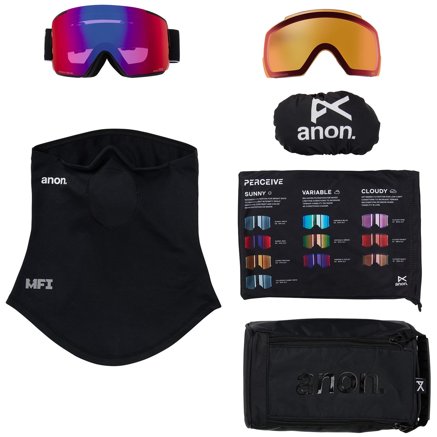 Anon M5 MFI Low Bridge Fit Goggles | evo