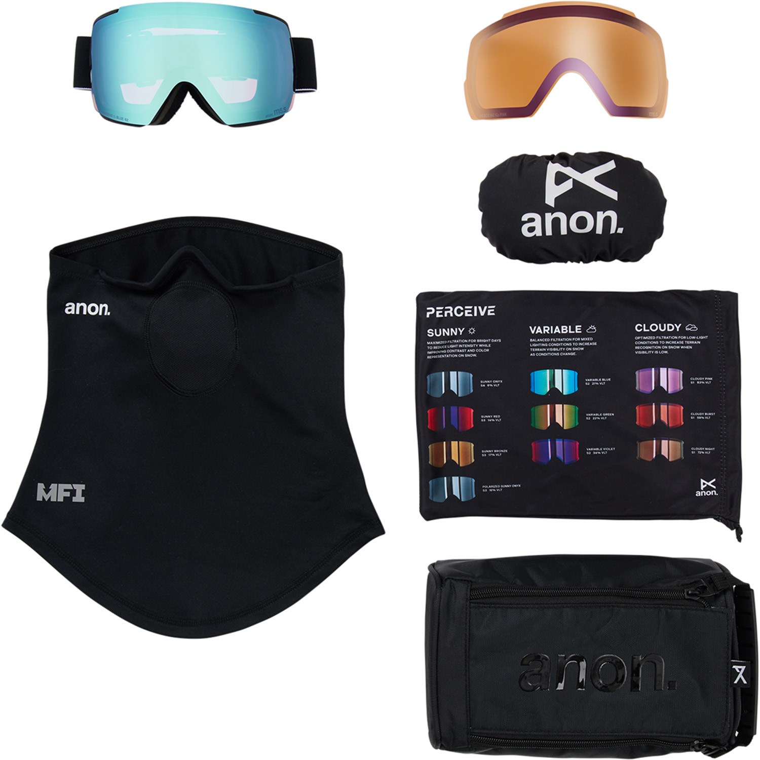Anon M5S MFI Low Bridge Fit Goggles | evo