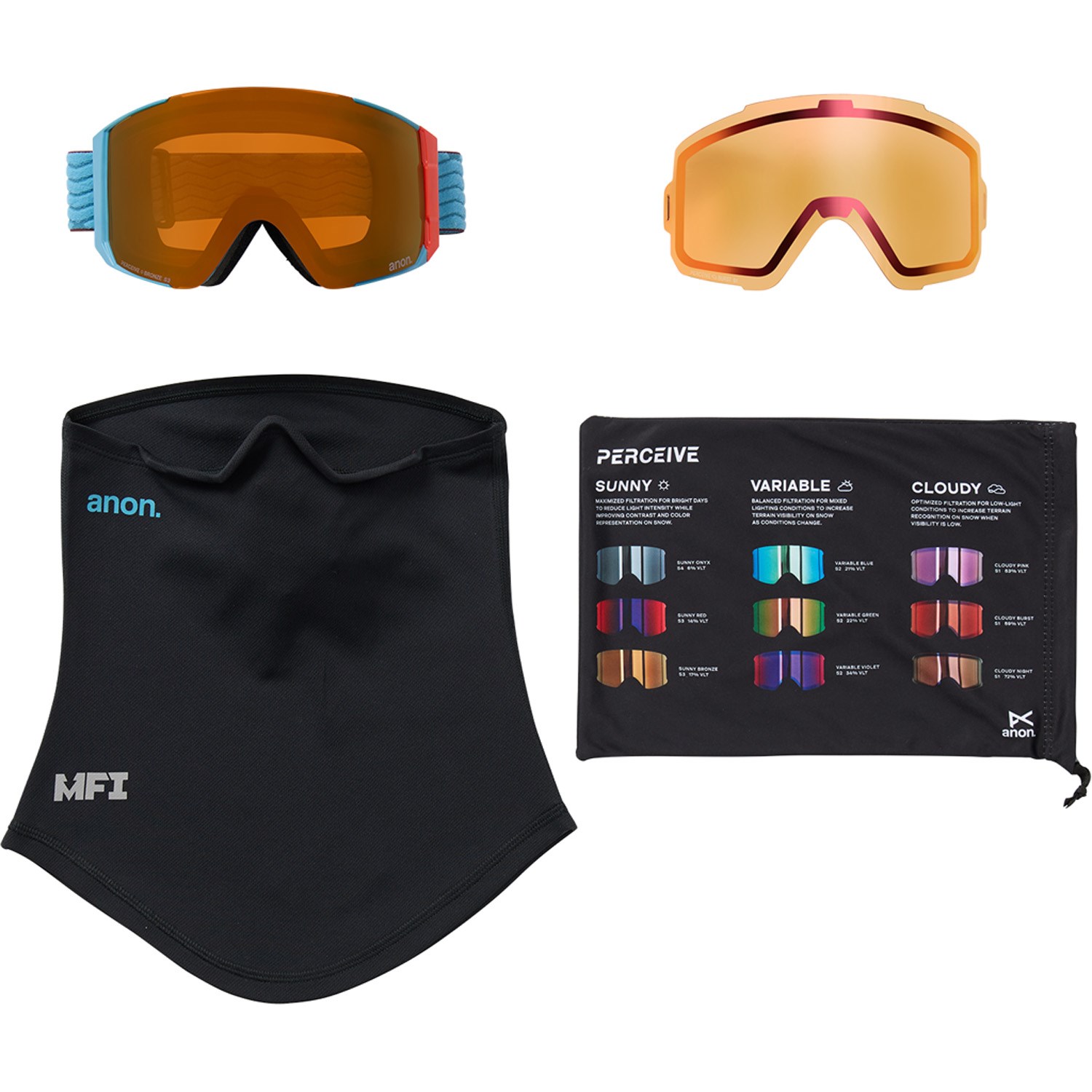 Anon Sync MFI Low Bridge Fit Goggles | evo