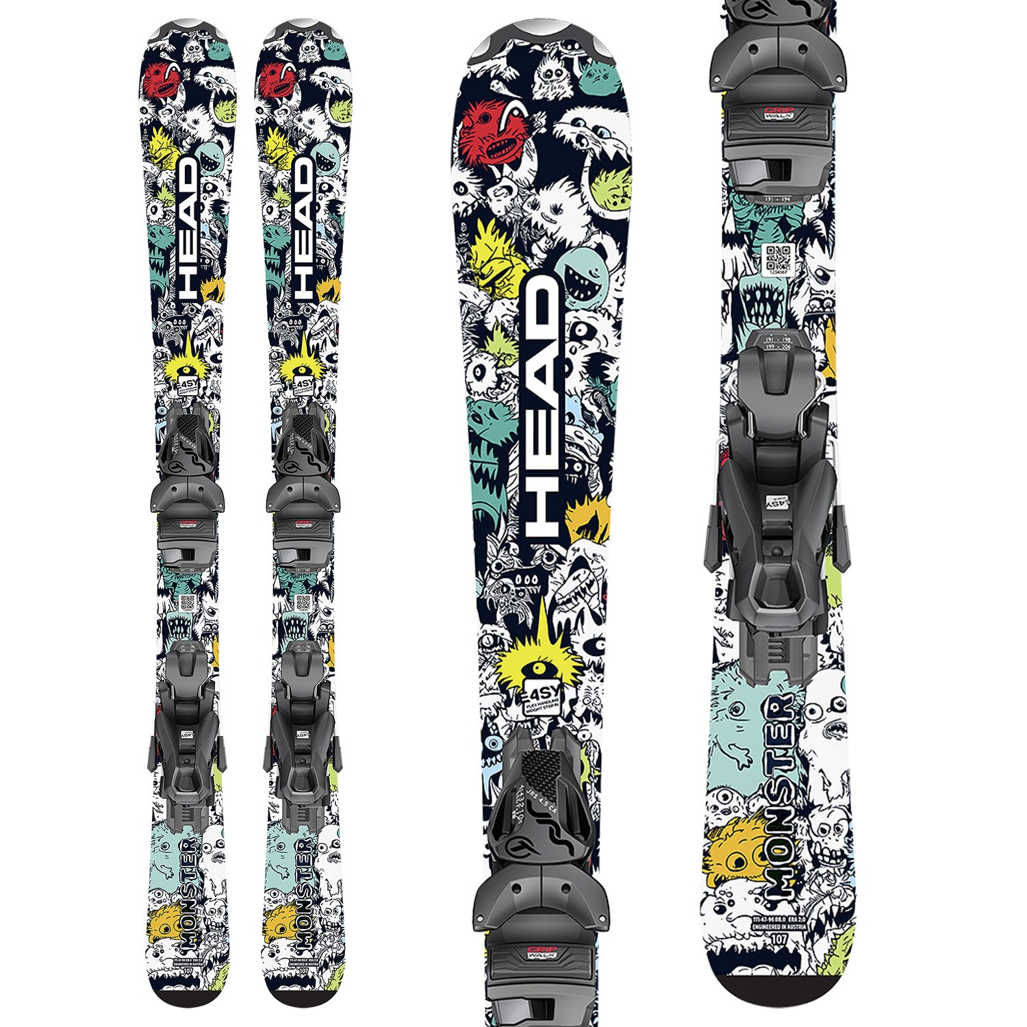 Head Monster Easy Skis + JRS 4.5 GW CA Bindings - Kids' 2026 | evo