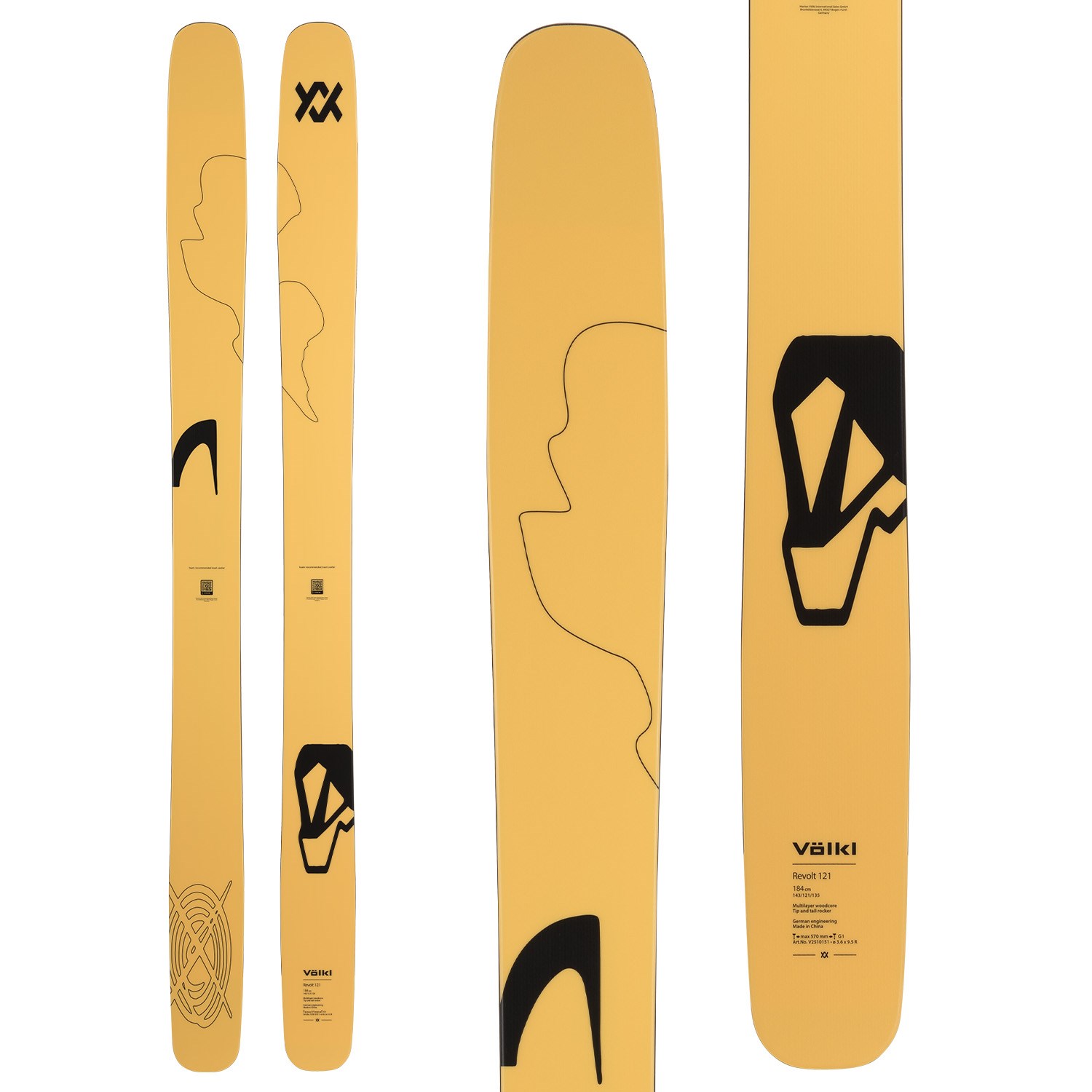 日本全国送料無料商品人気ランキング Völkl Revolt 121 Skis 2026 | evo スキー