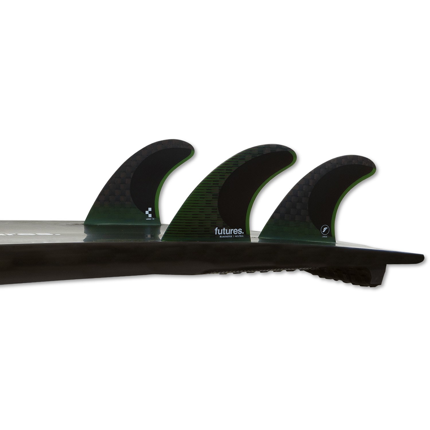 Futures F4 Blackstix Large Tri Fins | evo