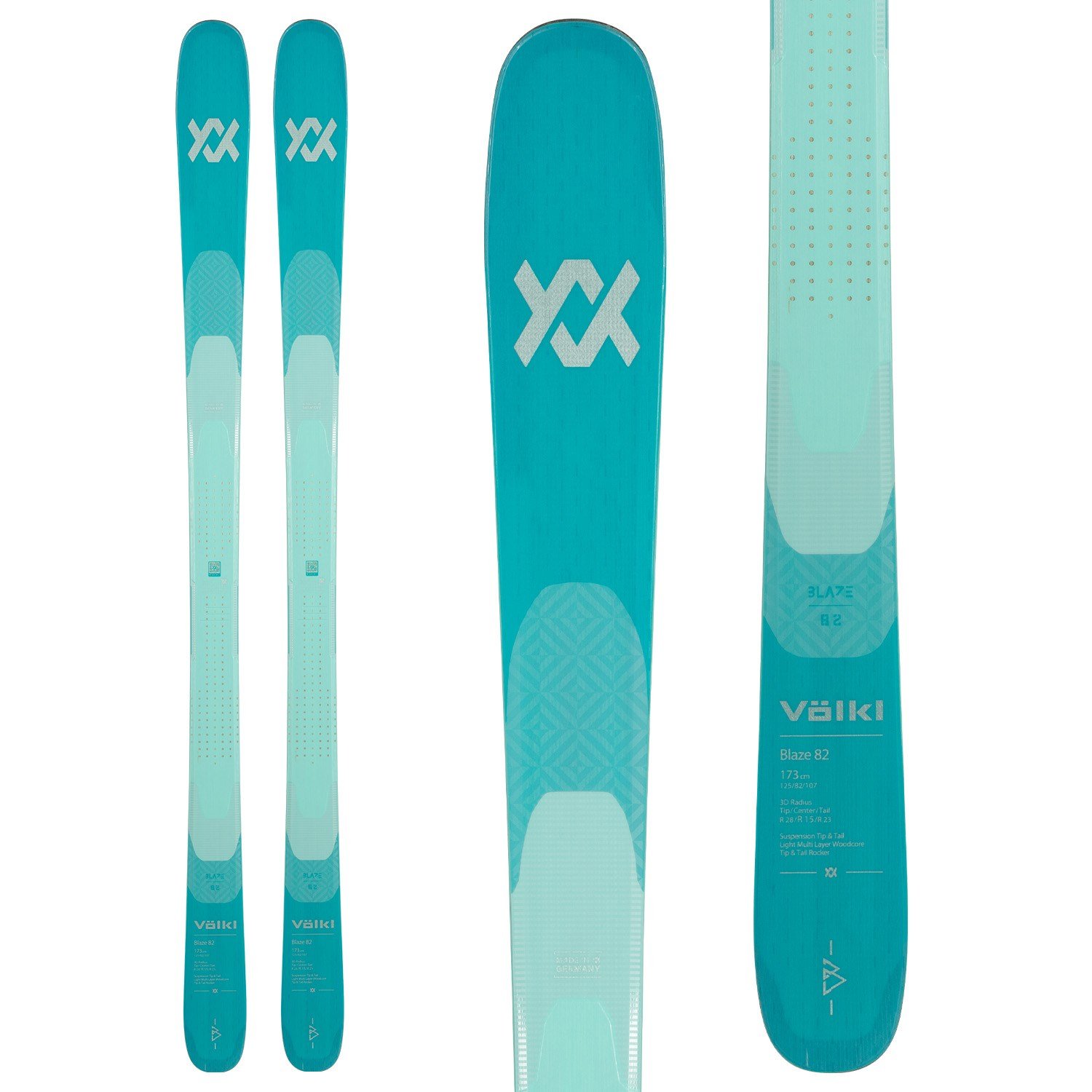Amazon.com : Volkl Women's Blaze 82 Skis (Ski Only) 2024 166