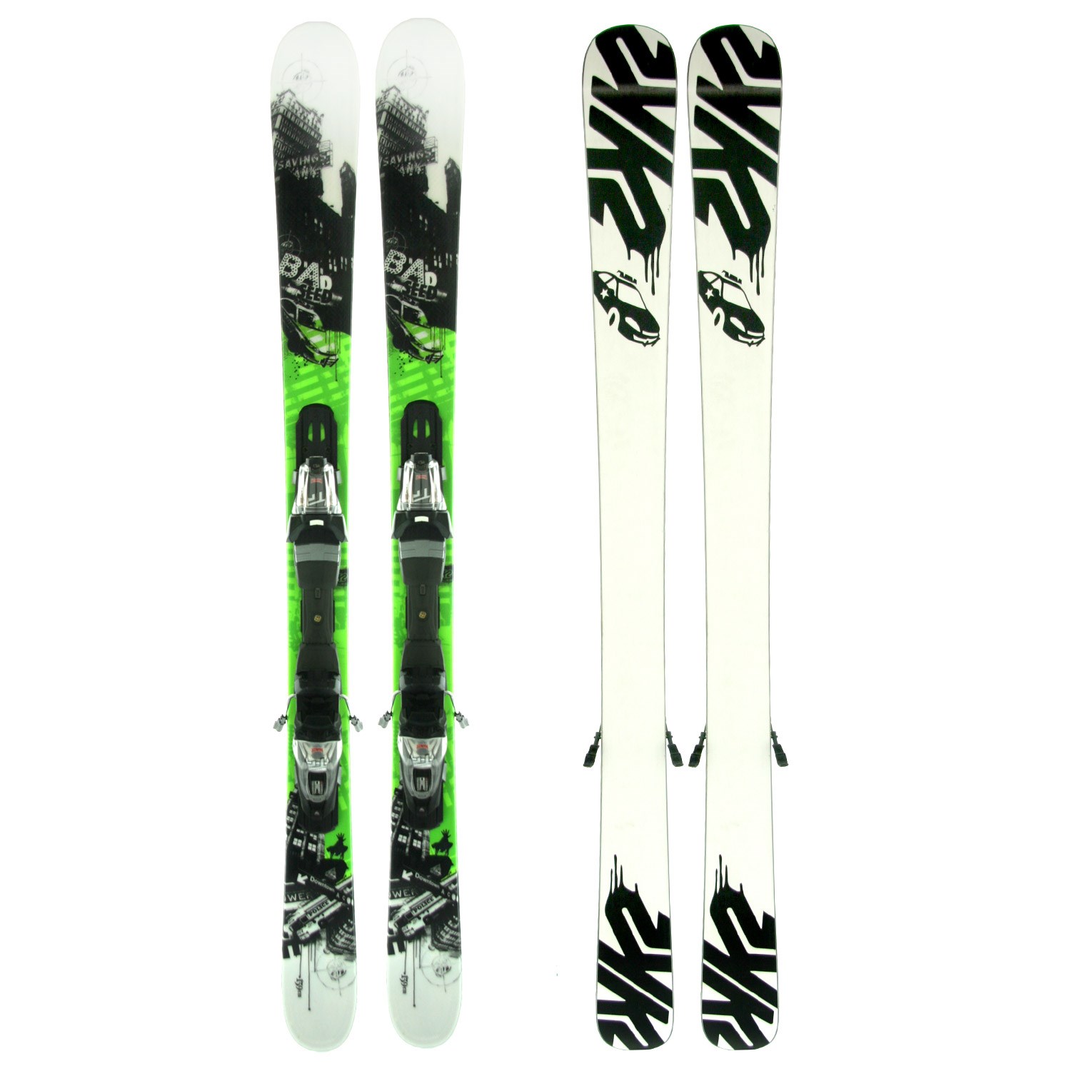 k2 bad seed skis with bindings K2 Bad Seed Skis + Marker FasTrack2 10.0 Bindings 2010
