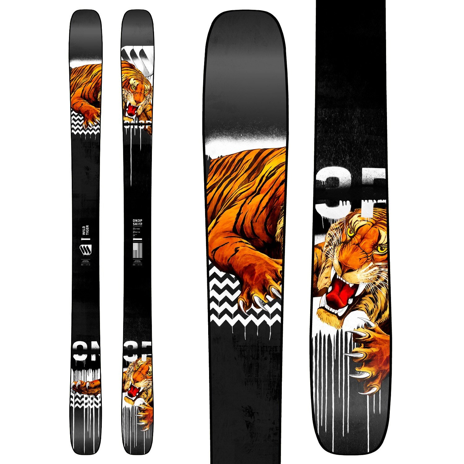 ON3P Jeffrey 108 Wild Tiger Skis 2026 | evo