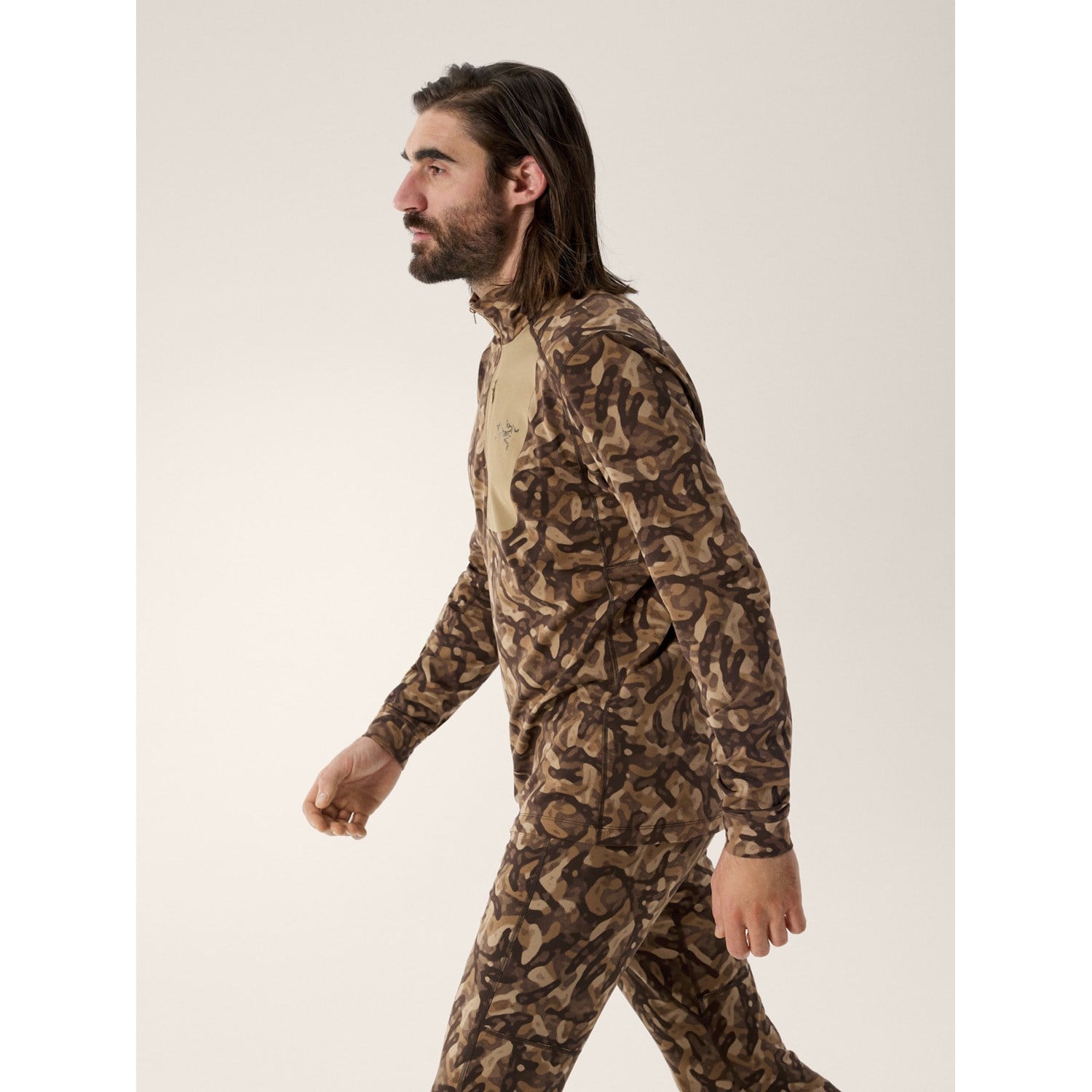 Arc'teryx Rho LT Zip Neck Print Top - Men's | evo